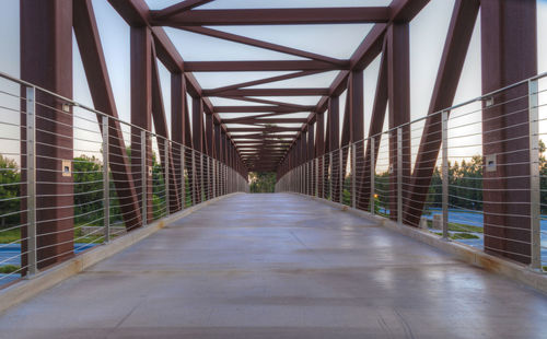 View of corridor against sky