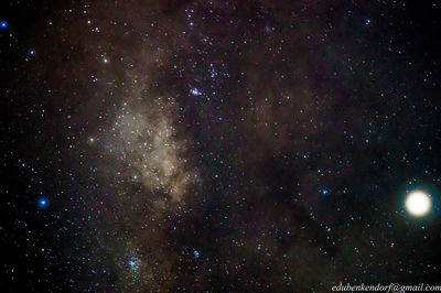 Low angle view of stars in sky at night