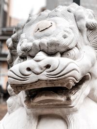 Close-up of angel statue