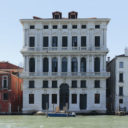 Low angle view of historical building against sky