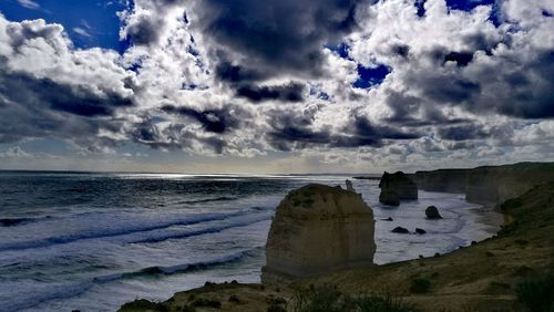 Panoramic view of sea against sky