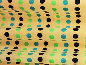 High angle view of colorful objects