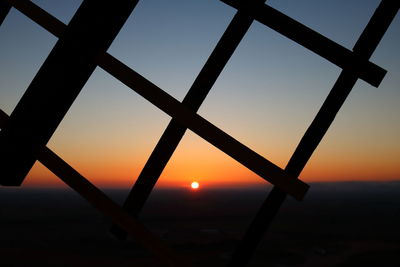 Close-up of orange sky during sunset