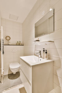 Interior of modern bathroom