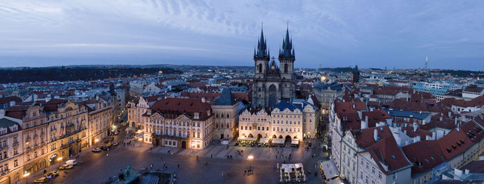 Old town square in prague, czech republic. it is the most well know city square staromestka nameste