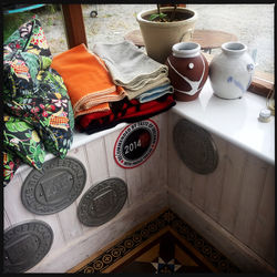 Close-up of food on table