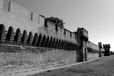 Low angle view of built structure against the sky