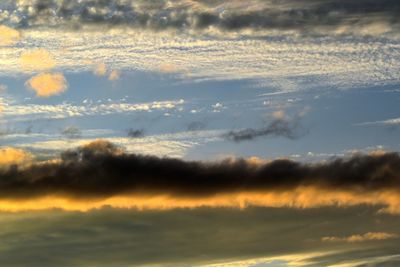 Full frame shot of dramatic sky during sunset