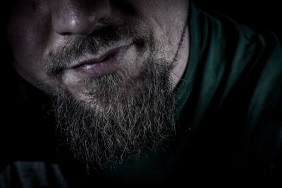 Close-up of man with beard