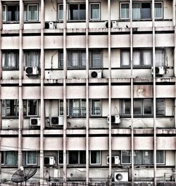 Close-up of built structure with windows