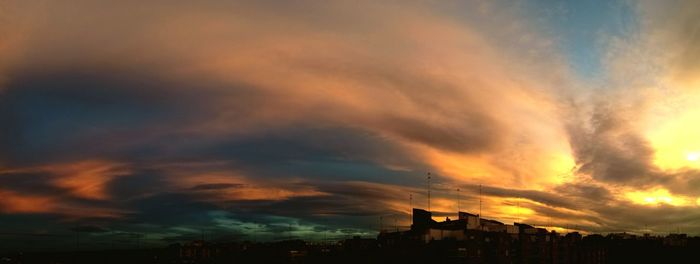 Dramatic sky at sunset