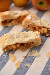 Close-up of breakfast on table