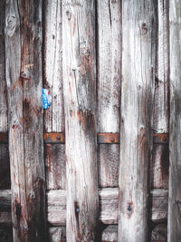 Full frame shot of old wooden door