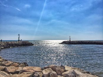 Scenic view of sea against sky