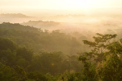 Punthuk setumbu, beautiful nature of magelang yogyakarta from menoreh hills