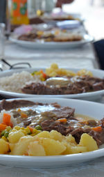 Close-up of food in plate