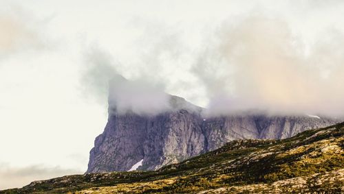 Scenic view of mountain against sky