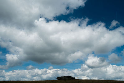 Low angle view of cloudy sky