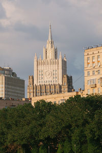 Main building of ministry of foreign affairs of russia in moscow, russia