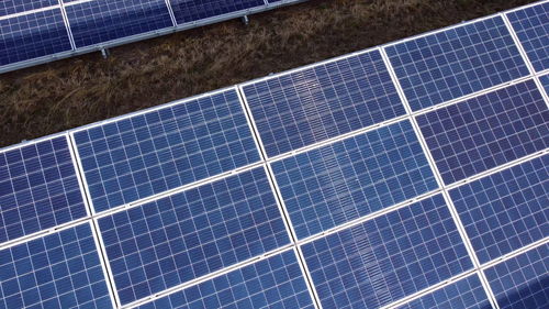 Full frame shot of solar panels