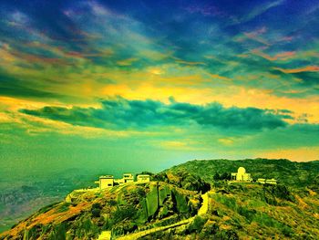 Scenic view of landscape against sky