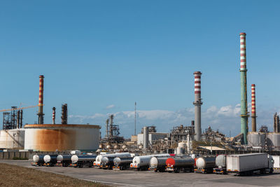 Factory against clear sky