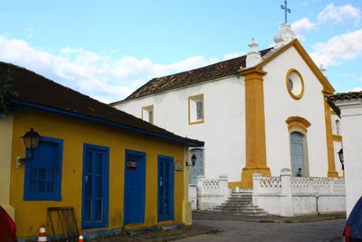 Exterior of residential buildings against sky