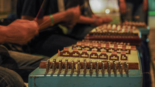 Close-up of hands