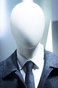 Midsection of man wearing mask