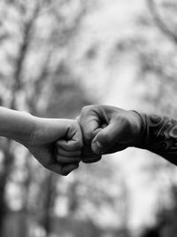 Close-up of hands