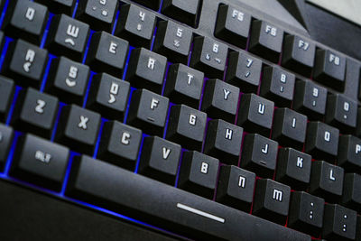 Close-up of computer keyboard