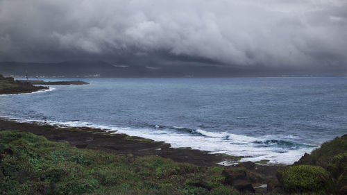 Scenic view of sea against sky