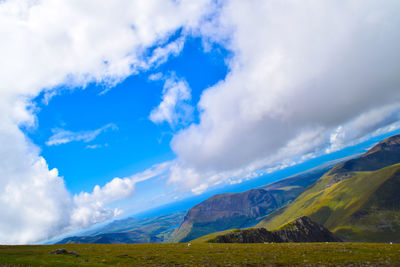 Panoramic view of landscape against sky