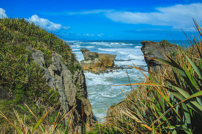 Scenic view of sea against sky