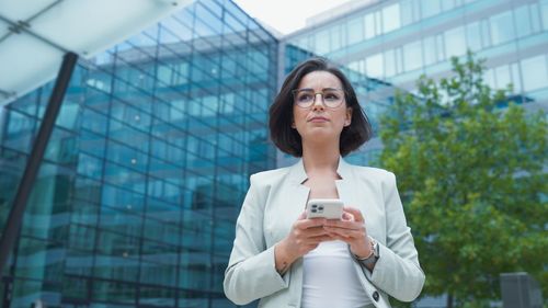 Young woman using mobile phone