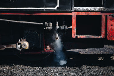 Train on railroad track