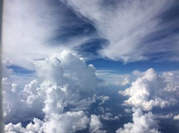 Low angle view of cloudy sky