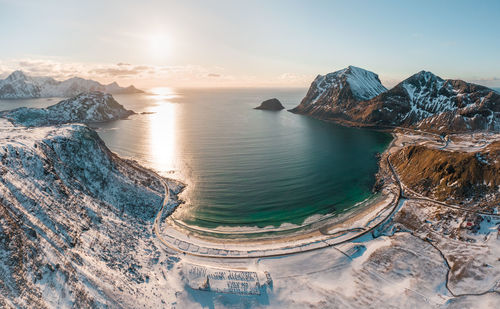 Panoramic view of sea against sky