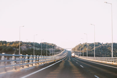 Bridge against clear sky