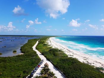 Scenic view of sea against sky