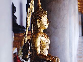 Close-up of statue in temple