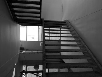 Low angle view of staircase in building