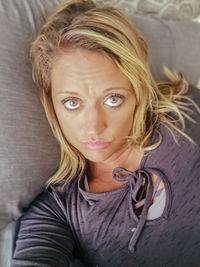 Portrait of beautiful young woman