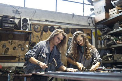 Women working at workshop