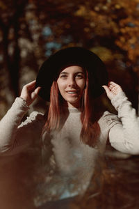 Portrait of a smiling young woman