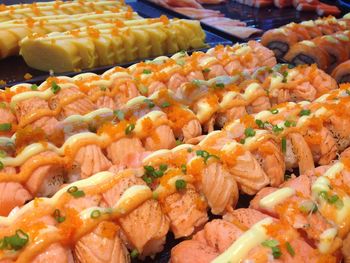 Full frame shot of fruits for sale in market