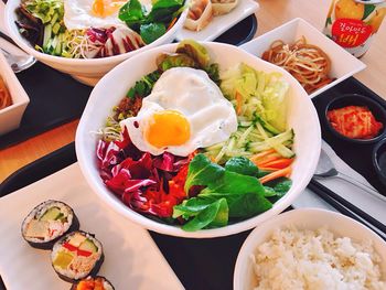 Close-up of salad in plate