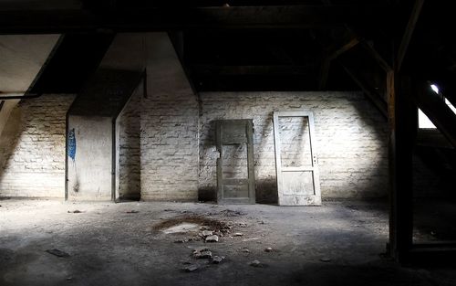 Interior of abandoned building