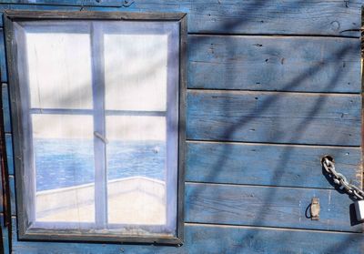 Closed window of old house