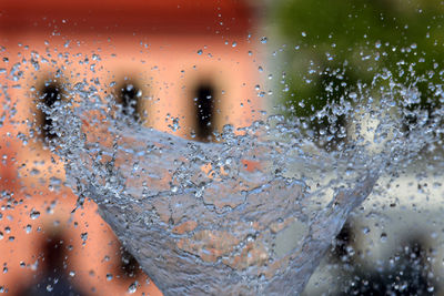 Full frame shot of wet glass window